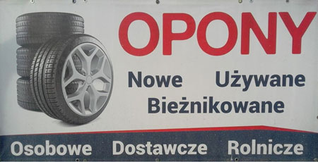 OPONY - Nowe, używane, bieżnikowane.